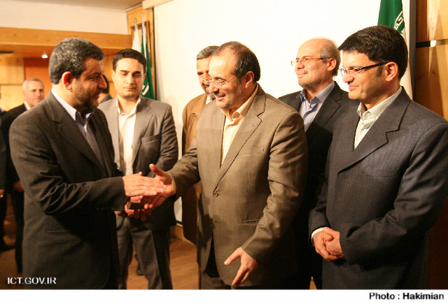 وزرای ارتباطات وبازرگانی در مراسم افتتاح