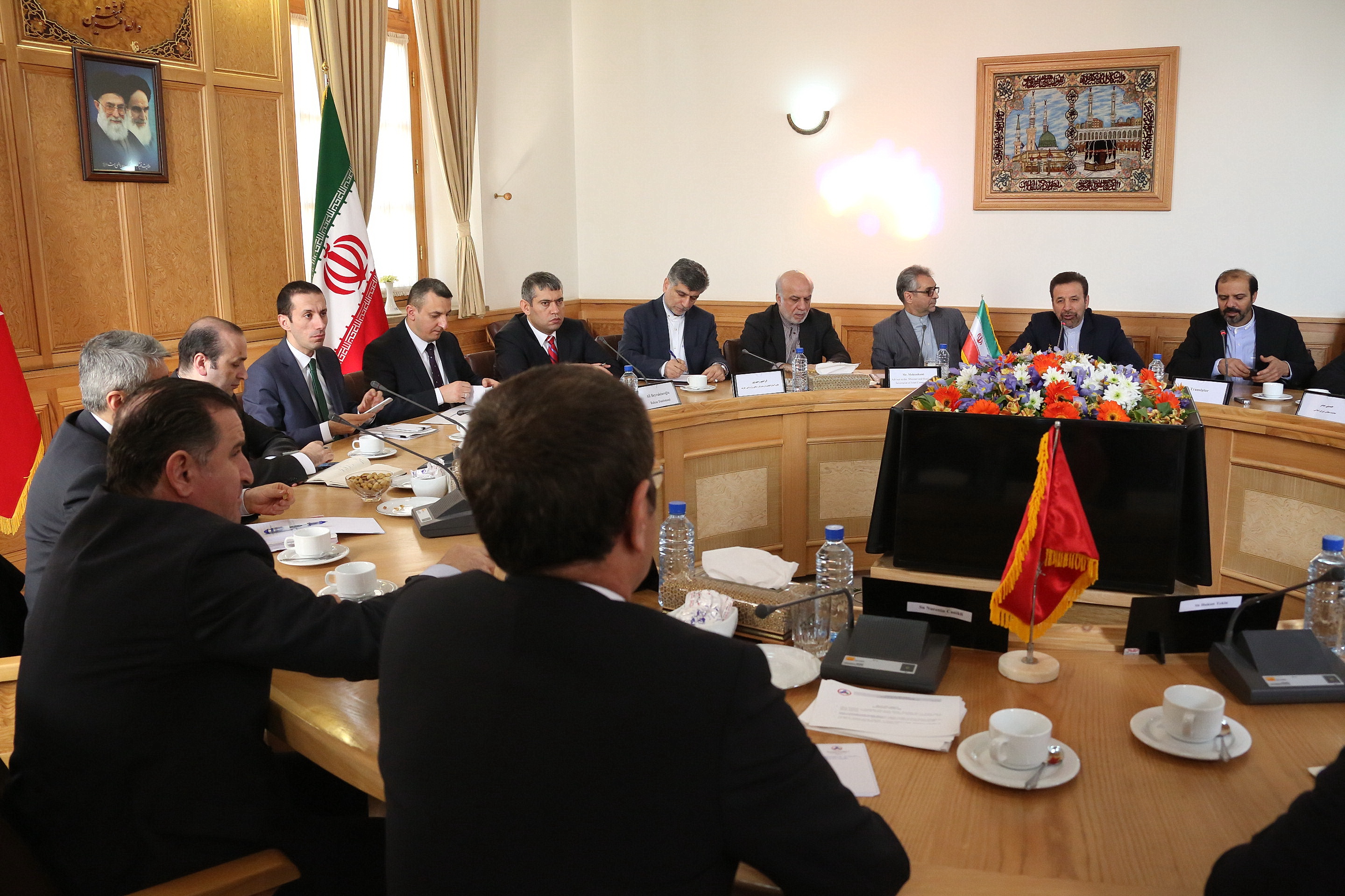 دیدار دکتر واعظی با نورالدین جانیکلی وزیر گمرک و تجارت ترکیه