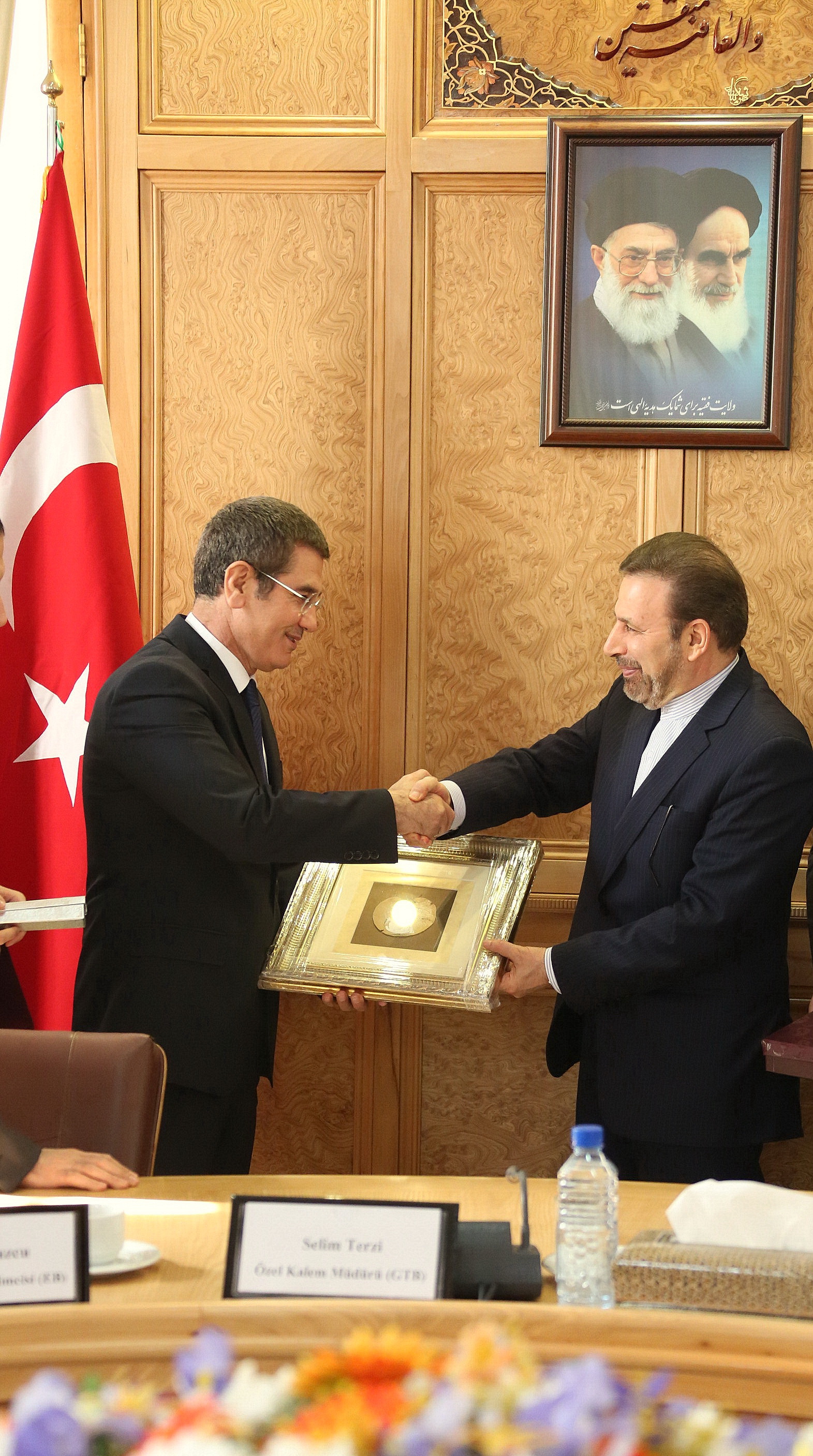 دیدار دکتر واعظی با نورالدین جانیکلی وزیر گمرک و تجارت ترکیه