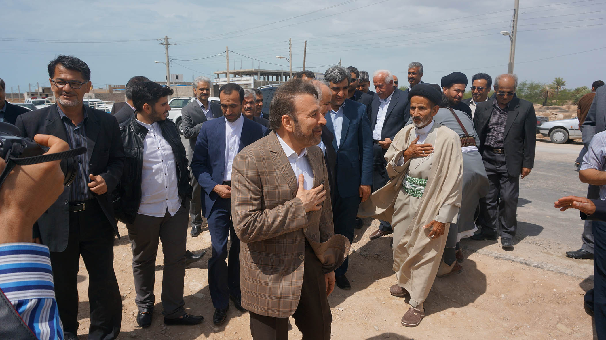 حضور وزیر ارتباطات در روز اول فروردین در بوشهر