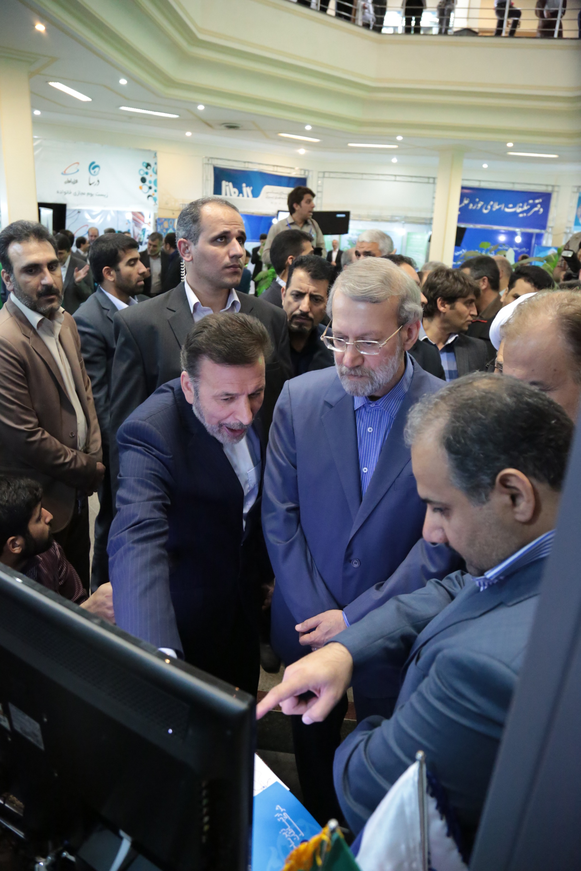 وزیر ارتباطات وفناوری اطلاعات در افتتاح شبکه  پهن بانداستان  قم