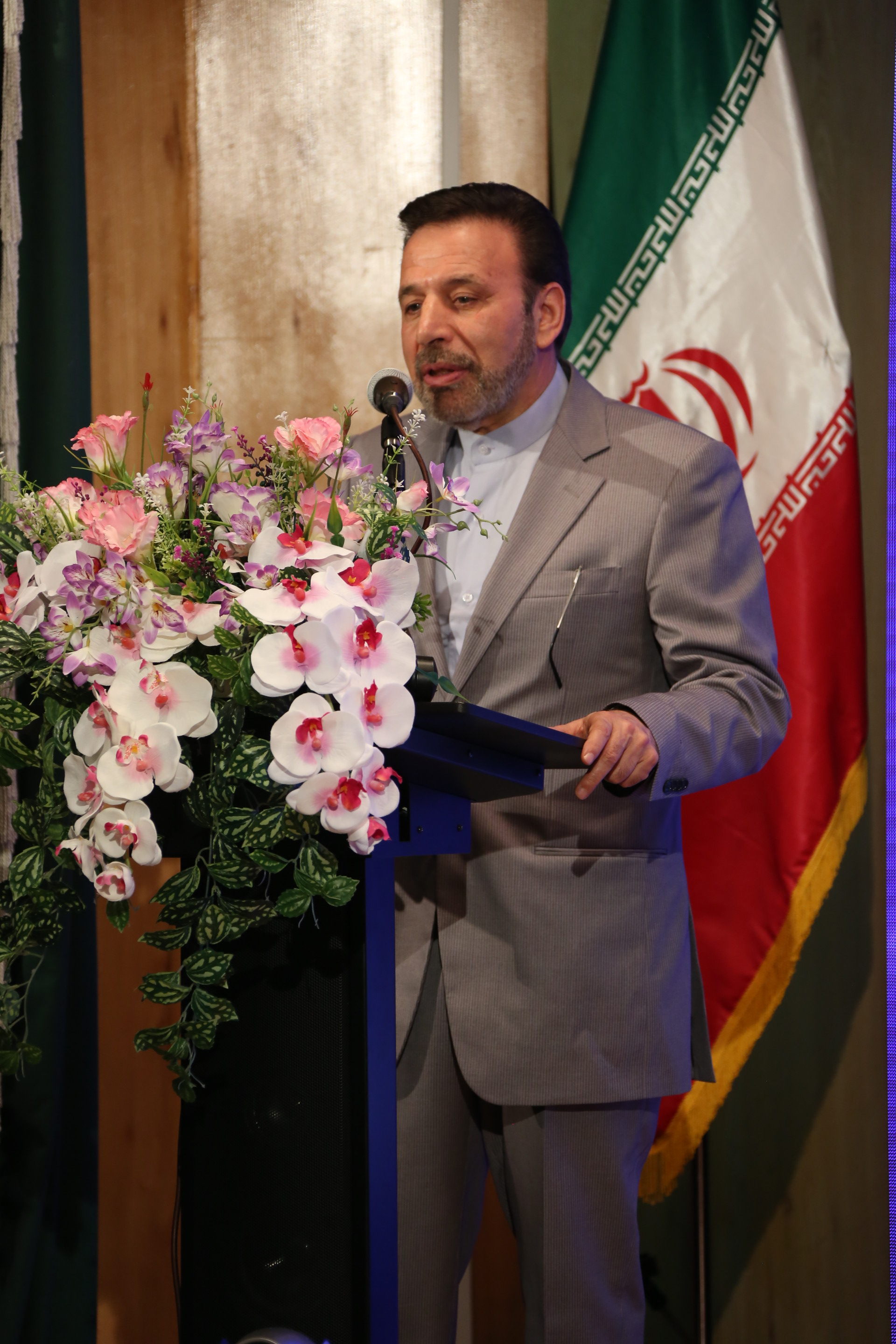 معاون اول رییس جمهور به همراه وزیر ارتباطات در مراسم افتتاح پروژه زیرساختی "تلاش"