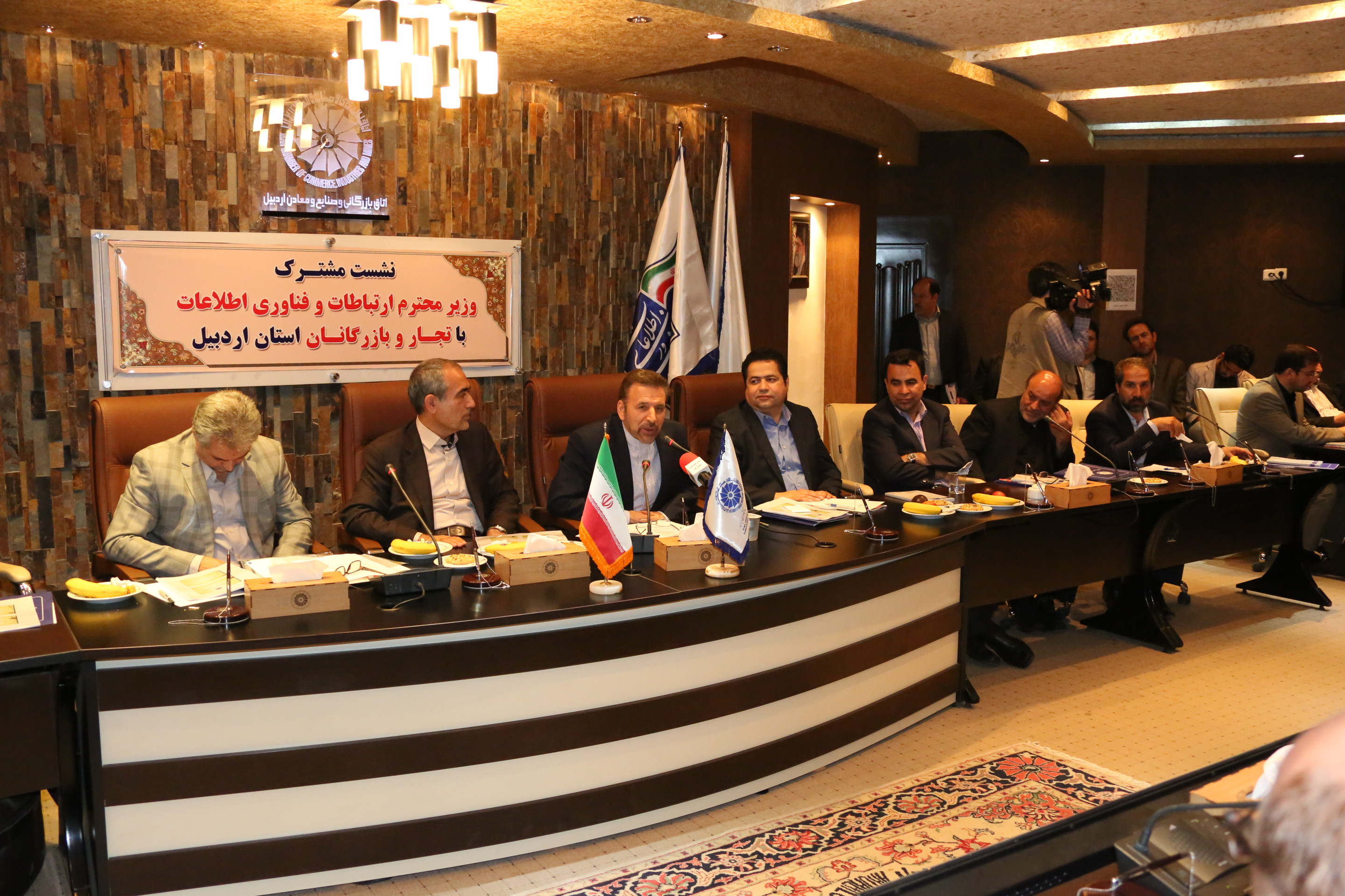 وزیر ارتباطات و فناوری اطلاعات در افتتاح پروژه های ارتباطی استان اردبیل