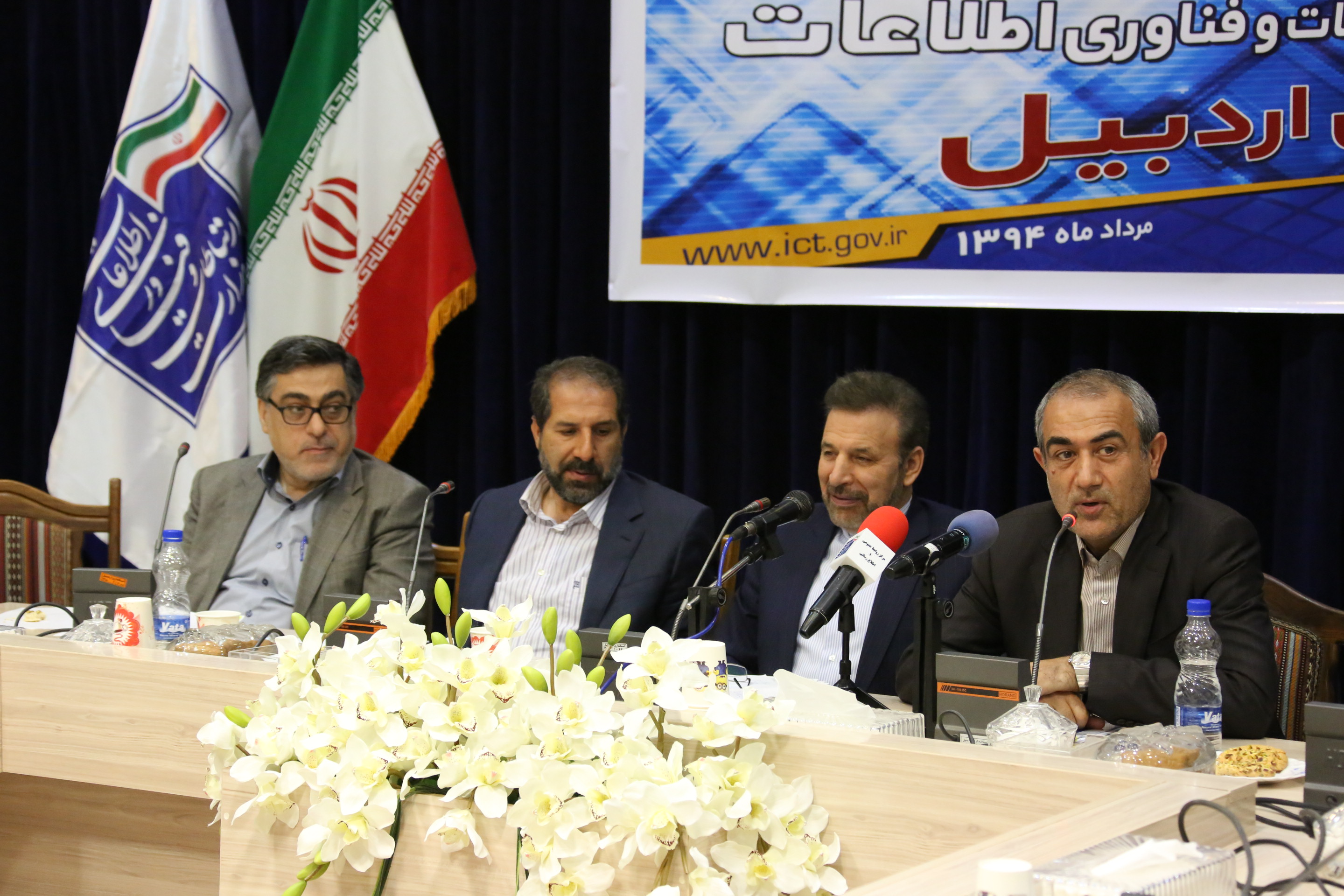 وزیر ارتباطات و فناوری اطلاعات در افتتاح پروژه های ارتباطی استان اردبیل