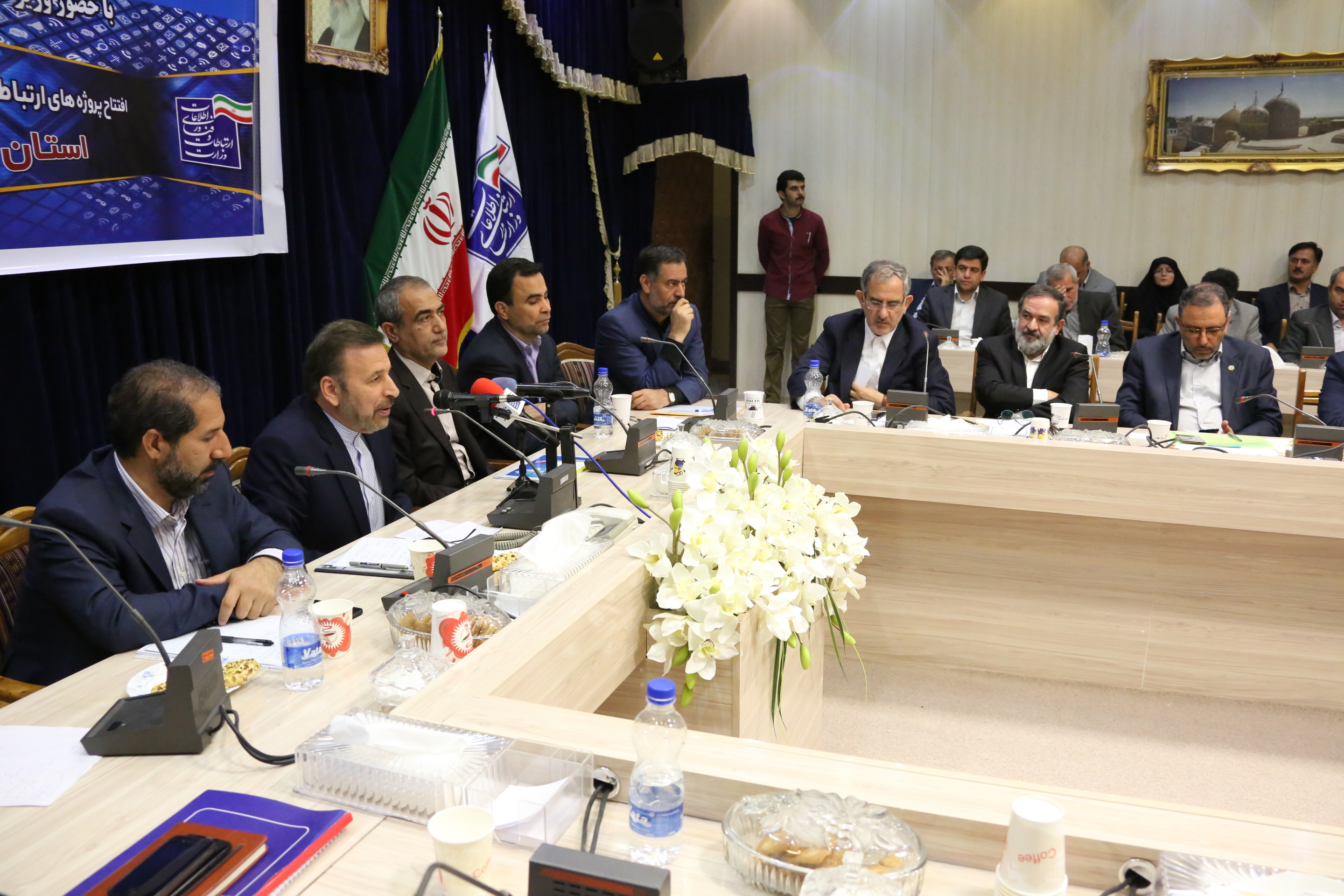 وزیر ارتباطات و فناوری اطلاعات در افتتاح پروژه های ارتباطی استان اردبیل