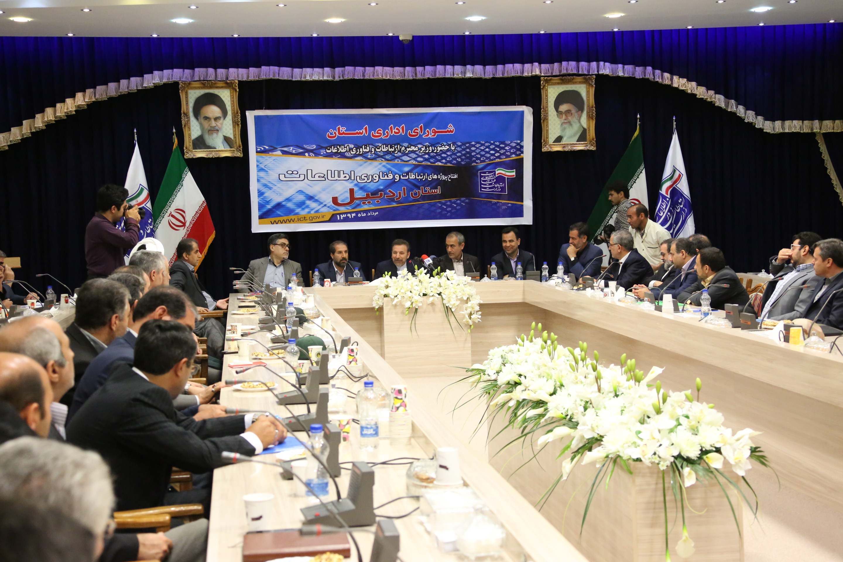 وزیر ارتباطات و فناوری اطلاعات در افتتاح پروژه های ارتباطی استان اردبیل