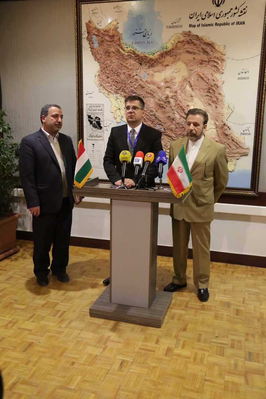 نشست دکتر واعظی و وزیر توسعه مجارستان