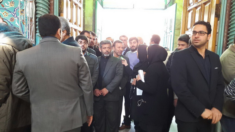 حضور دکتر واعظی در انتخابات و بازدید از وزارت کشور