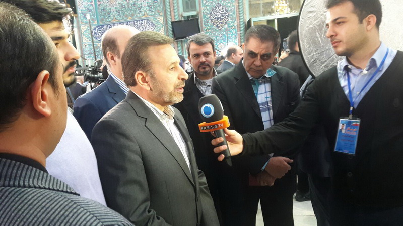 حضور دکتر واعظی در انتخابات و بازدید از وزارت کشور