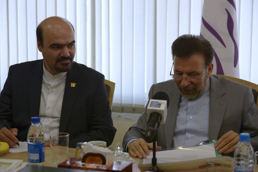 بازدید دکتر واعظی از تحریریه روزنامه ایران