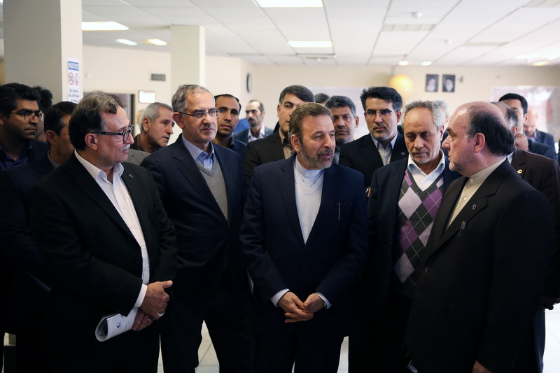 بازدید دکتر واعظی از سازمان فضایی ایران مرکز ماهدشت