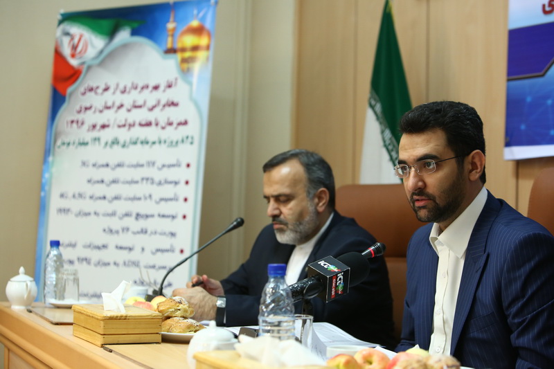 سفر مهندس آذری جهرمی به استان خراسان رضوی 3 شهریور 96