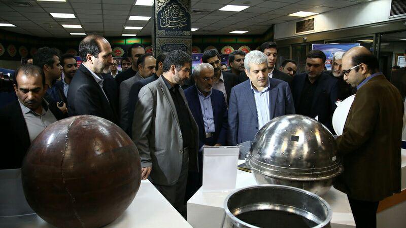 مراسم افتتاح نمایشگاه دستاوردهای پژوهشگاه فضایی با حضور معاون علمی و فناوری رییس جمهوری