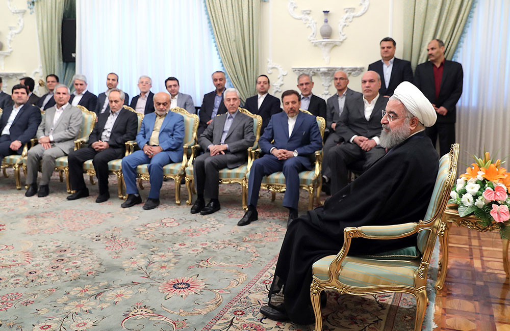 دکتر روحانی در دیدار عیدانه جمعی از وزرا،استانداران و مدیران دستگاههای اجرایی
