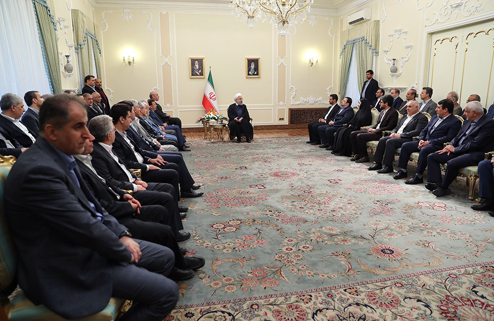دکتر روحانی در دیدار عیدانه جمعی از وزرا،استانداران و مدیران دستگاههای اجرایی