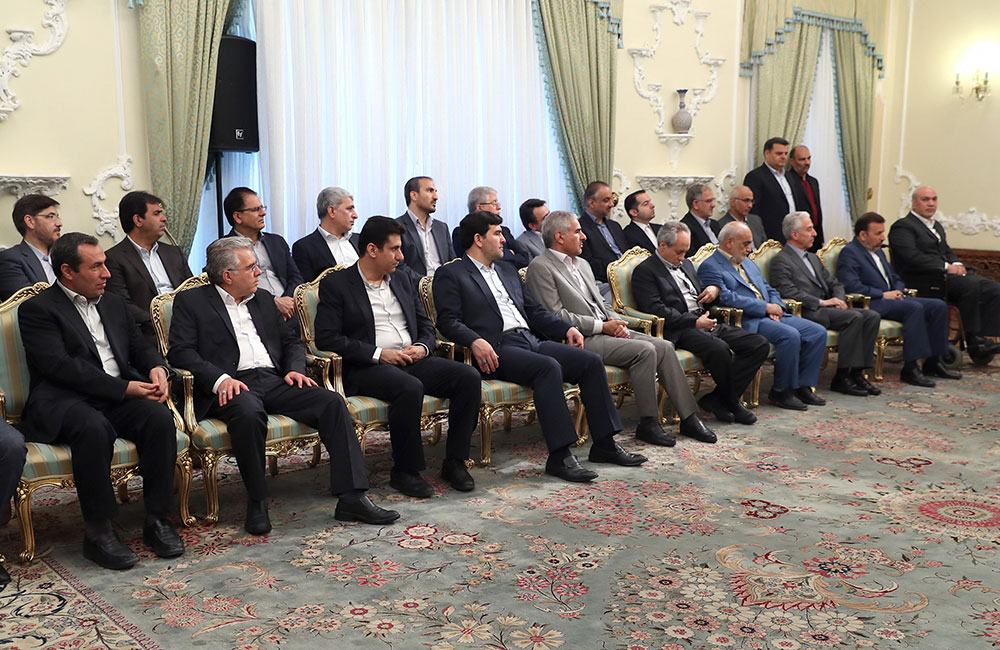 دکتر روحانی در دیدار عیدانه جمعی از وزرا،استانداران و مدیران دستگاههای اجرایی
