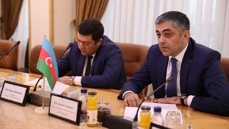 دیدار وزیر حمل و نقل و ارتباطات آذربایجان با وزیر ارتباطات ایران