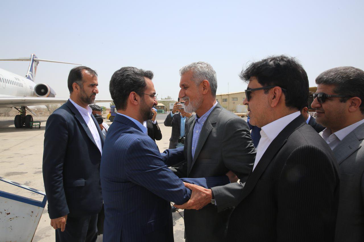 روز اول سفر وزیر ارتباطات و فناوری اطلاعات به استان سیستان و بلوچستان