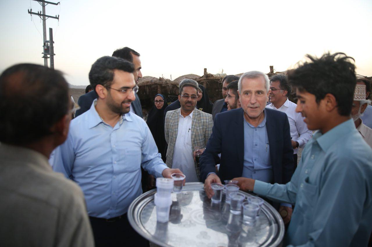روز اول سفر وزیر ارتباطات و فناوری اطلاعات به استان سیستان و بلوچستان