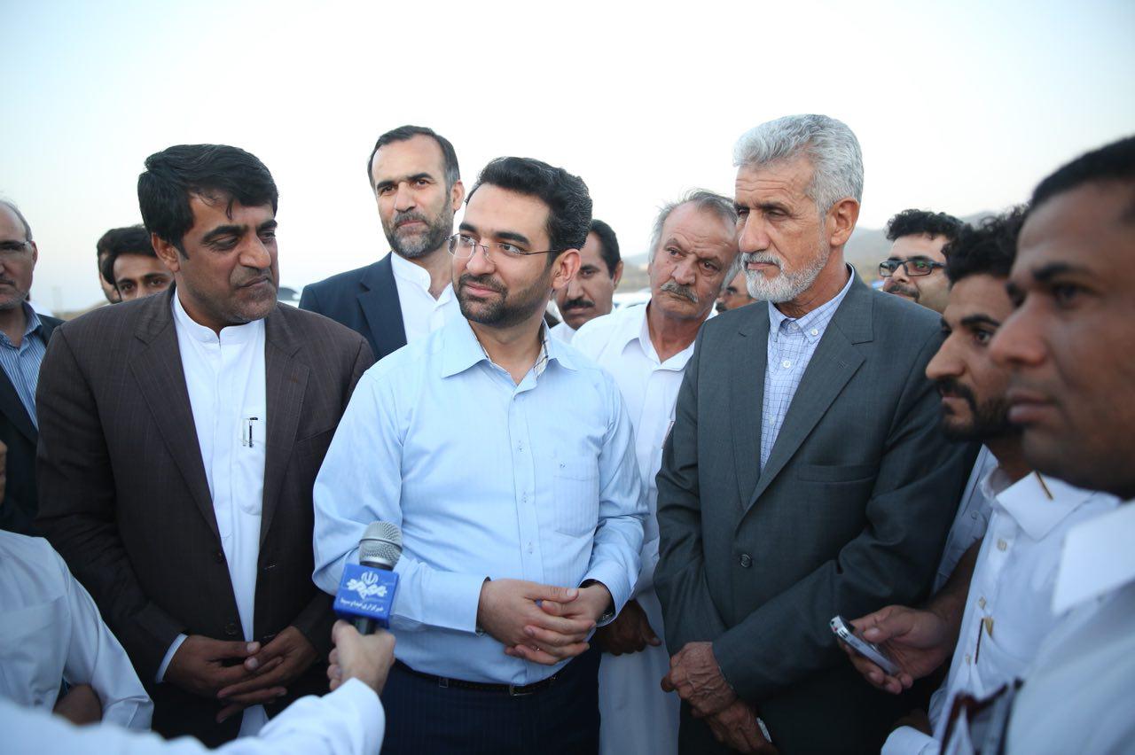 روز اول سفر وزیر ارتباطات و فناوری اطلاعات به استان سیستان و بلوچستان