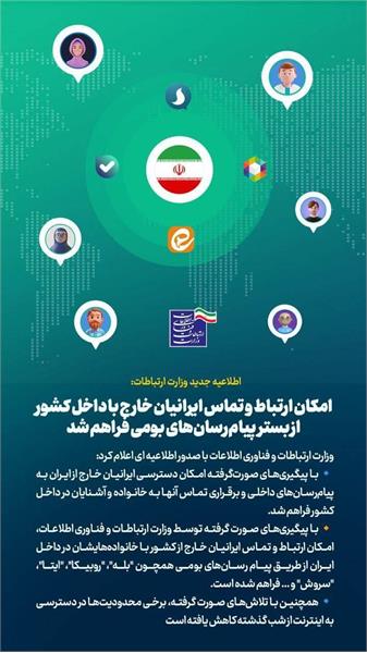 اینفو گرافی بستر پیام رسان بومی 1